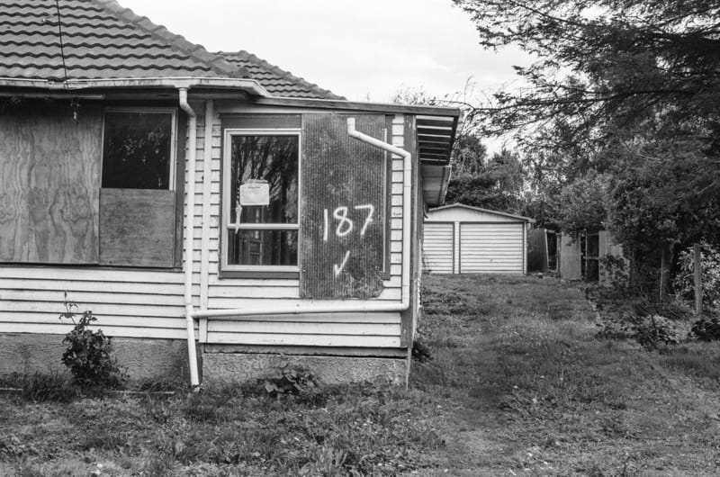 Abandoned house in Christchurch Red Zone, circa 2013.