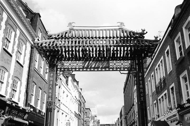 London Chinatown arch.